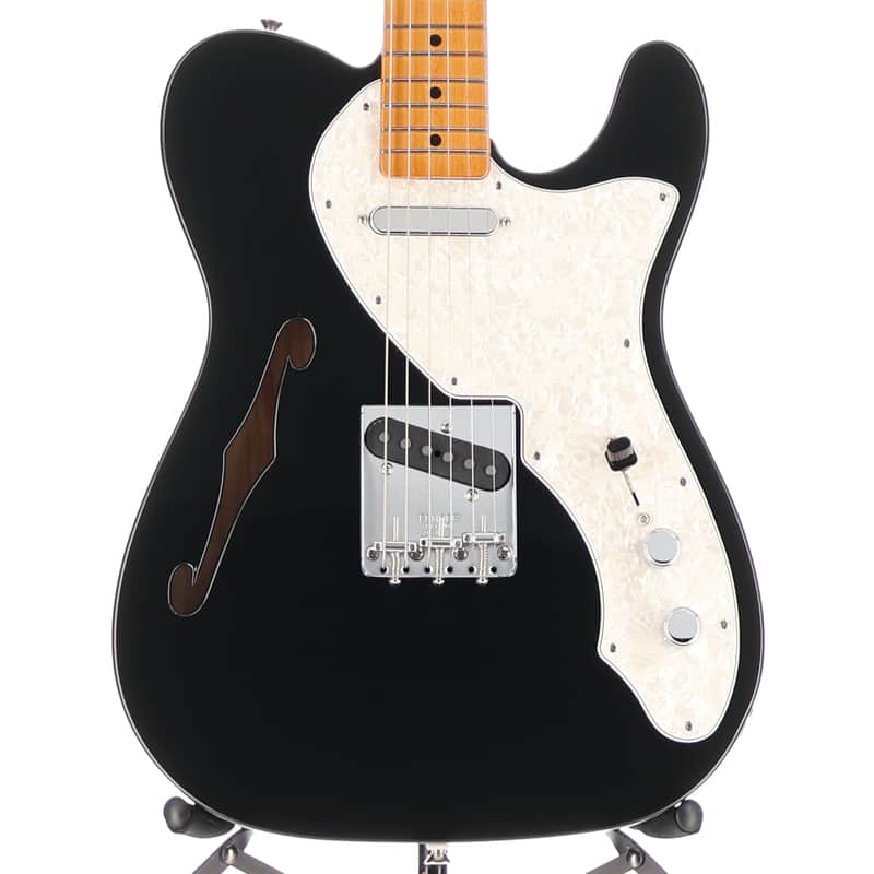 Fender Certified Pre-Owned Vintera II '60s Telecaster Thinline, Maple Fingerboard, Black (G3) (88562)