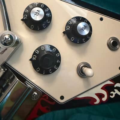 Gibson Custom Shop "Inspired By" Jimi Hendrix Psychedelic Flying V 2006 - Psychedelic Black image 11