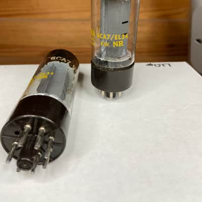 Mullard XF2 EL34 6CA7 Double O Getter - PAIR image 5