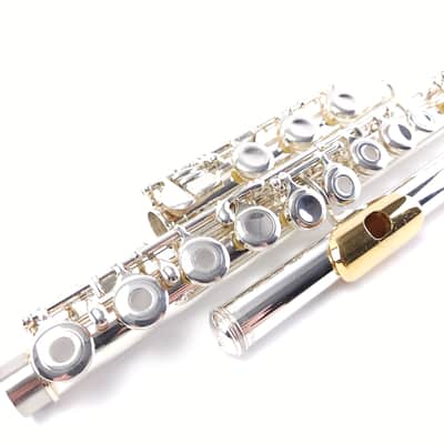 Refurbished Jupiter CXL *Gold Clad Lip* Silver Head Intermediate Flute B Foot image 6