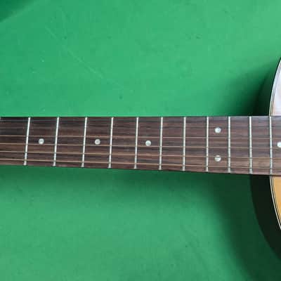 Yamaha FG-75 Folk Guitar 70's Natural Good Condition image 3