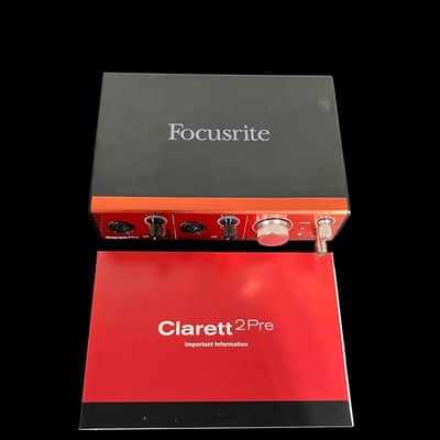 Focusrite Clarett 2Pre USB-C Audio Interface-x11206 image 1