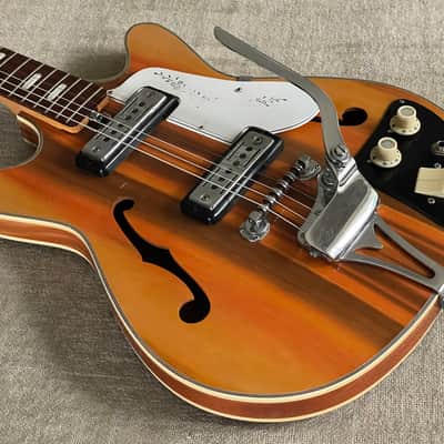 1960’s Teisco EP-8T WILDWOOD Hollowbody Electric Guitar MIJ Japan Rare Finish Surf’s Up Psychedelic image 7