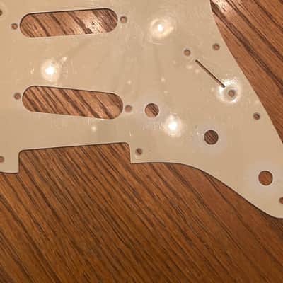 11 Hole Stratocaster SSS Pickguard - Cream image 1