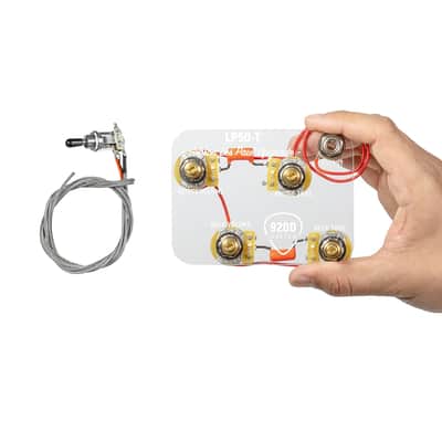 920D Custom Les Paul Upgraded Wiring Harness With Long Shafts and Pre-Wired 3-Way Switchcraft Pickup Selector