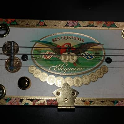 4 String San Cristobal Cigar Box Electric Guitar image 3
