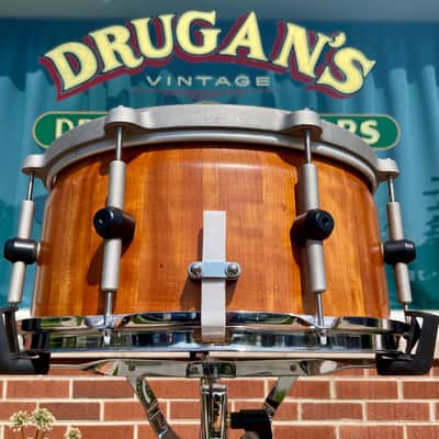 Bison Volcano 7x14-15 Multi-Diameter Snare Drum Black Walnut Stave Shell image 10