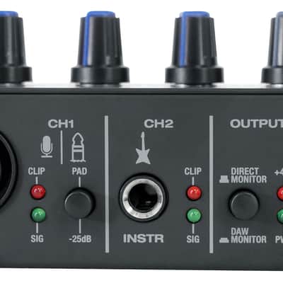 Rockville ROCK-U MINI 2x2 USB Computer Recording Interface 24 Bit 192Khz Home Studio image 4