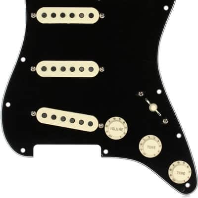 Fender Tex-Mex SSS Pre-wired Stratocaster Pickguard - Black 3-ply image 1