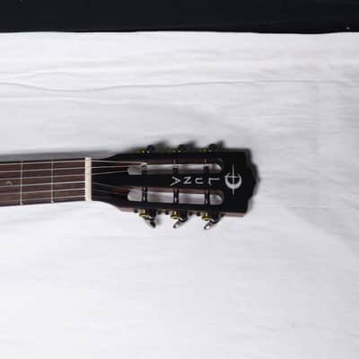 Luna Artist Vintage distressed NYLON string acoustic electric guitar NEW - Classical image 3