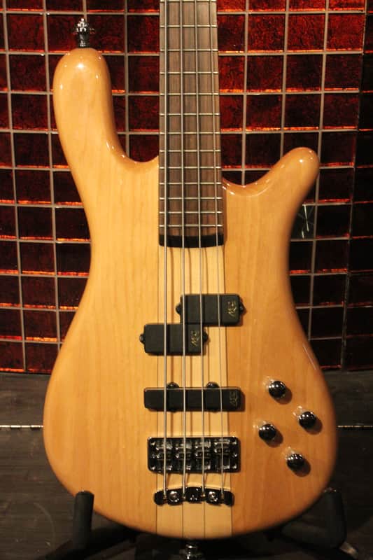 Warwick Rockbass Streamer Neck Trough I PJ 4-String Natural image 1