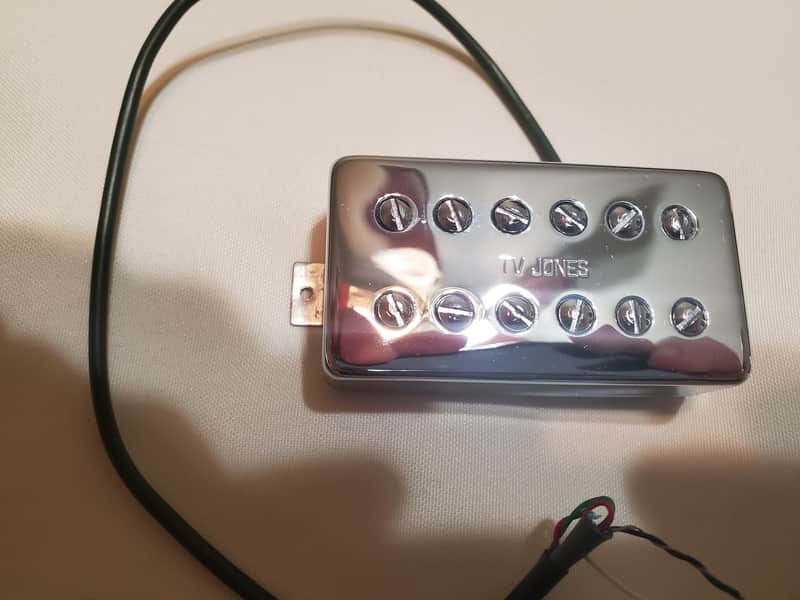 TV Jones Classic Neck Pickup - Humbucker Mount 2010s - Chrome image 1
