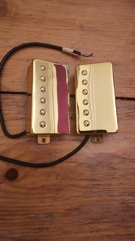 Custom Handwired Neil Young Old Black gold humbucker pickups