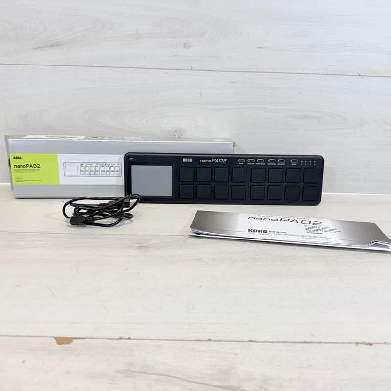 Immagine Korg nanoPAD2 Slim-Line USB MIDI Pad Controller Black w/ Box & Cable - 1