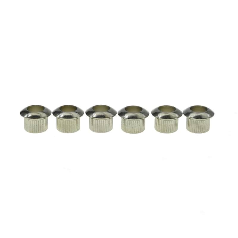 Brass Vintage Size Guitar Tuner Bushings 1/4" Vintage Tuning Keys Tuning Machines Ferrules For Vintage Strat/Tele/Les Paul Guitars 6.2Mm(I.D.)* 8.3Mm(O.D.) Nickel image 1