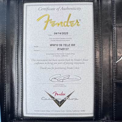 *NEW* Fender Wildwood 10 Dealer Select '59 Telecaster Relic-Ready 2025 - Sunburst image 11