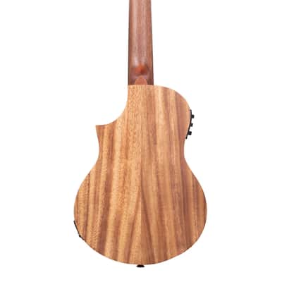 Kala Teak Tri-Top Tenor Ukulele with Cutaway & EQ image 4