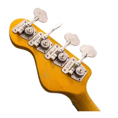 Vintage Icon Series VJ74MR Distressed Bass - Sunset Sunburst image 5