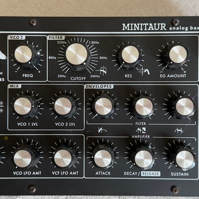 Moog Minitaur Rev2 TBP002 + Moog Wood Side Kit — boxed, PSU, fully tested image 2