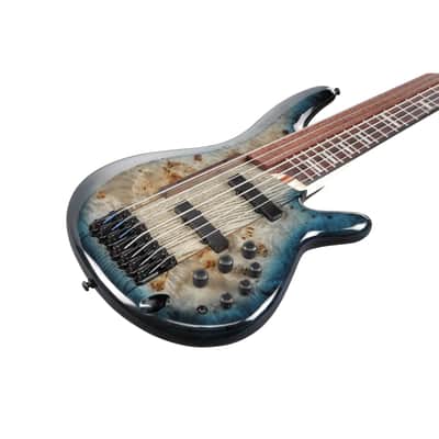 Ibanez Bass Workshop SRAS7-CBS 2nd Generation Ashula Cosmic Blue Starburst - 6-String Electric Bass image 6