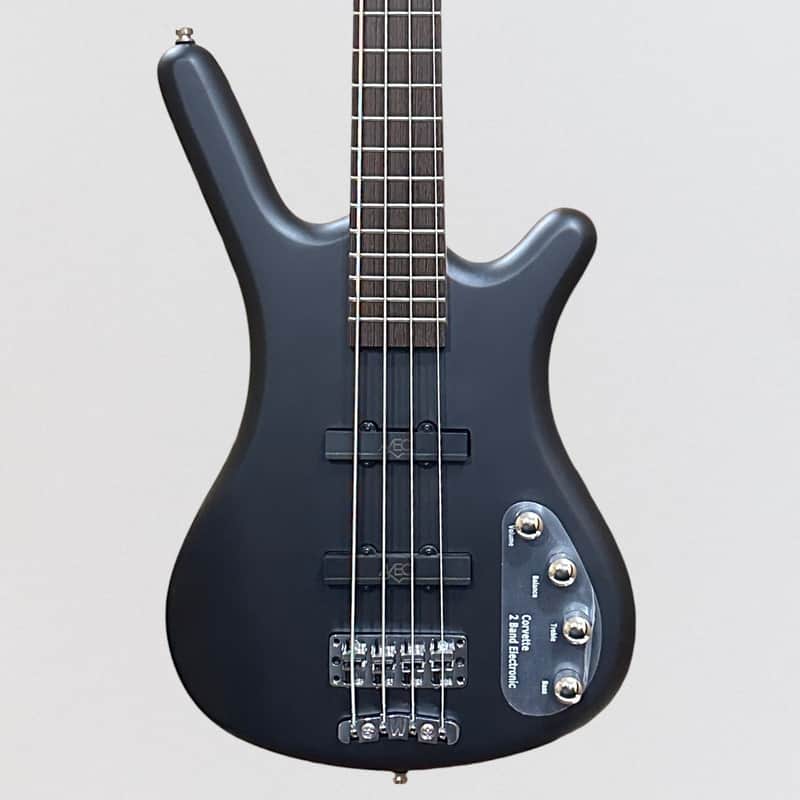 Warwick RockBass Corvette Basic 4 String Active Electric Bass Guitar - Nirvana Black image 1
