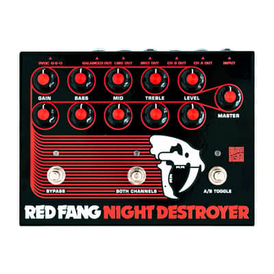 Hilbish Design Red Fang Night Destroyer Preamp Pedal Limited Edition Sunn Beta image 1