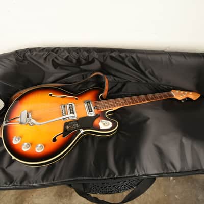 Teisco EP-10T Hollow Body Guitar Sunburst 1960s Vintage Japan image 1