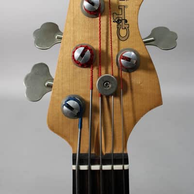 1995 G&L L-5500 Transparent Amber 5-String Active Bass w/HSC image 5
