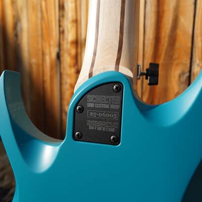 Schecter USA CUSTOM SHOP Keith Merrow KM-7 Stage Teal Blue Satin 7-String Electric Guitar w/ Case (2024) image 16
