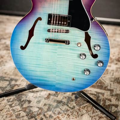 Epiphone ES-335 Figured Semi-hollow Electric Guitar - Blueberry Burst image 14