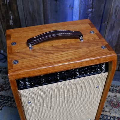 Mesa Boogie Mark Five 25 2-Channel 25-Watt Custom Guitar Combo - Red Oak & Wicker With Electro-Voice Black Shadow image 6
