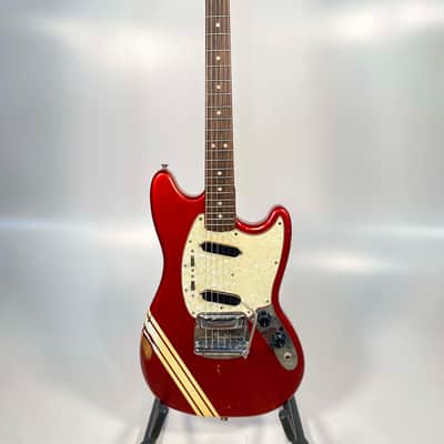 Fender Mustang Guitar with Rosewood Fretboard 1969 - 1973 - Competition Red image 1