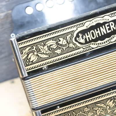 Hohner Vienna 1-Row 4-Bass 10-Treble Button "C" Diatonic Accordion - Germany image 13