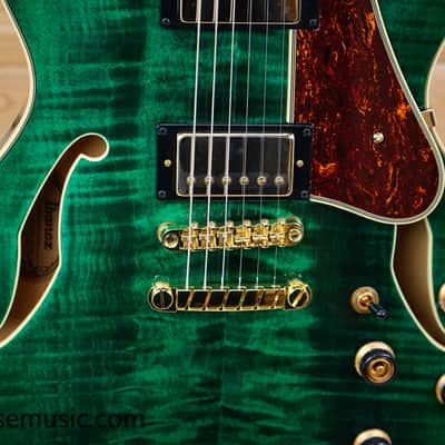 Ibanez AS93FM-TMG Artcore Expressionist - Transparent Moss Green image 5