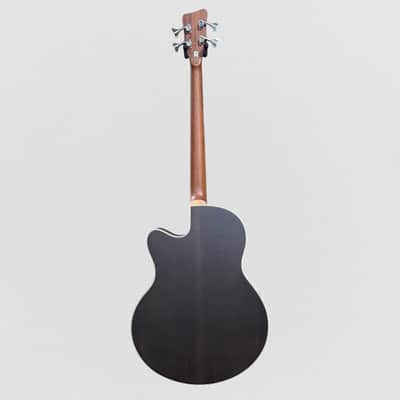 Warwick RockBass Alien Deluxe Hybrid Thinline 4 String Acoustic Electric Bass Guitar - Natural image 6