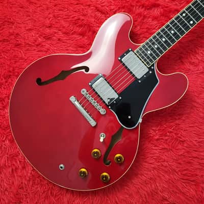 2020 ESP Edwards E-SA-125-LTS Semi-Hollow Carved Top 335 Cherry