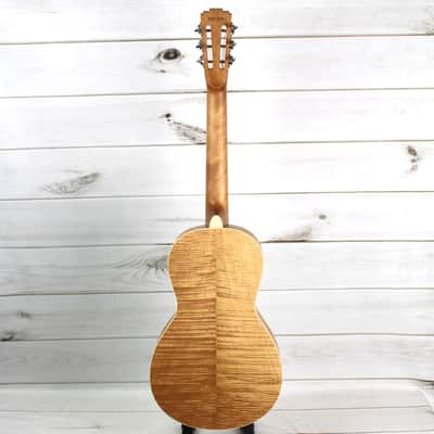 Royall Flame Maple Parlor Resonator Guitar Natural Satin Finish image 5