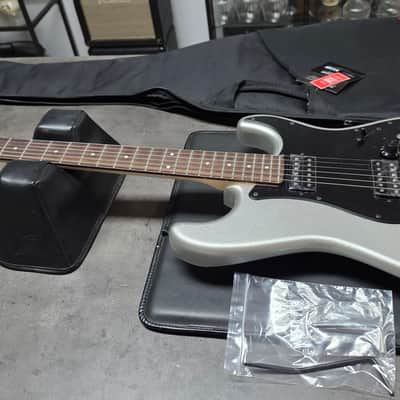 Fender Boxer Series Stratocaster MIJ BRAND NEW 2020 Porsche Inca Silver HH Japanese MJ Made in Japan Super Strat Coil Tap Gotoh Vintage 80s Reissue Black Headstock Guitar image 2