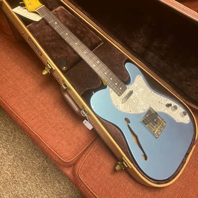 Nash T-69TL Thinline Tele Ice Blue Light Aging Lollar Pickups with Case image 10
