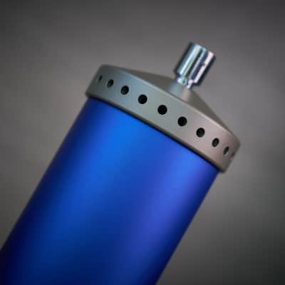 Rare Vintage Early Blue Bottle Tube Condenser Microphone Set image 11