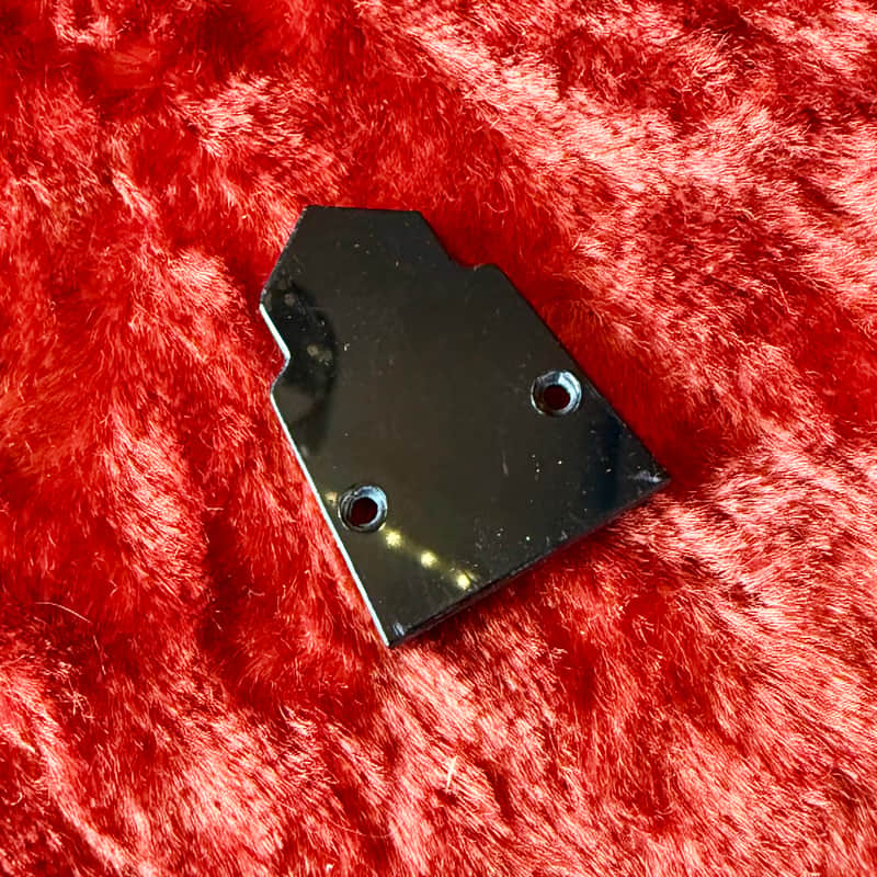 Hagstrom Truss Rod Cover 1970’s - Black original vintage Swede Viking Jimmie image 1