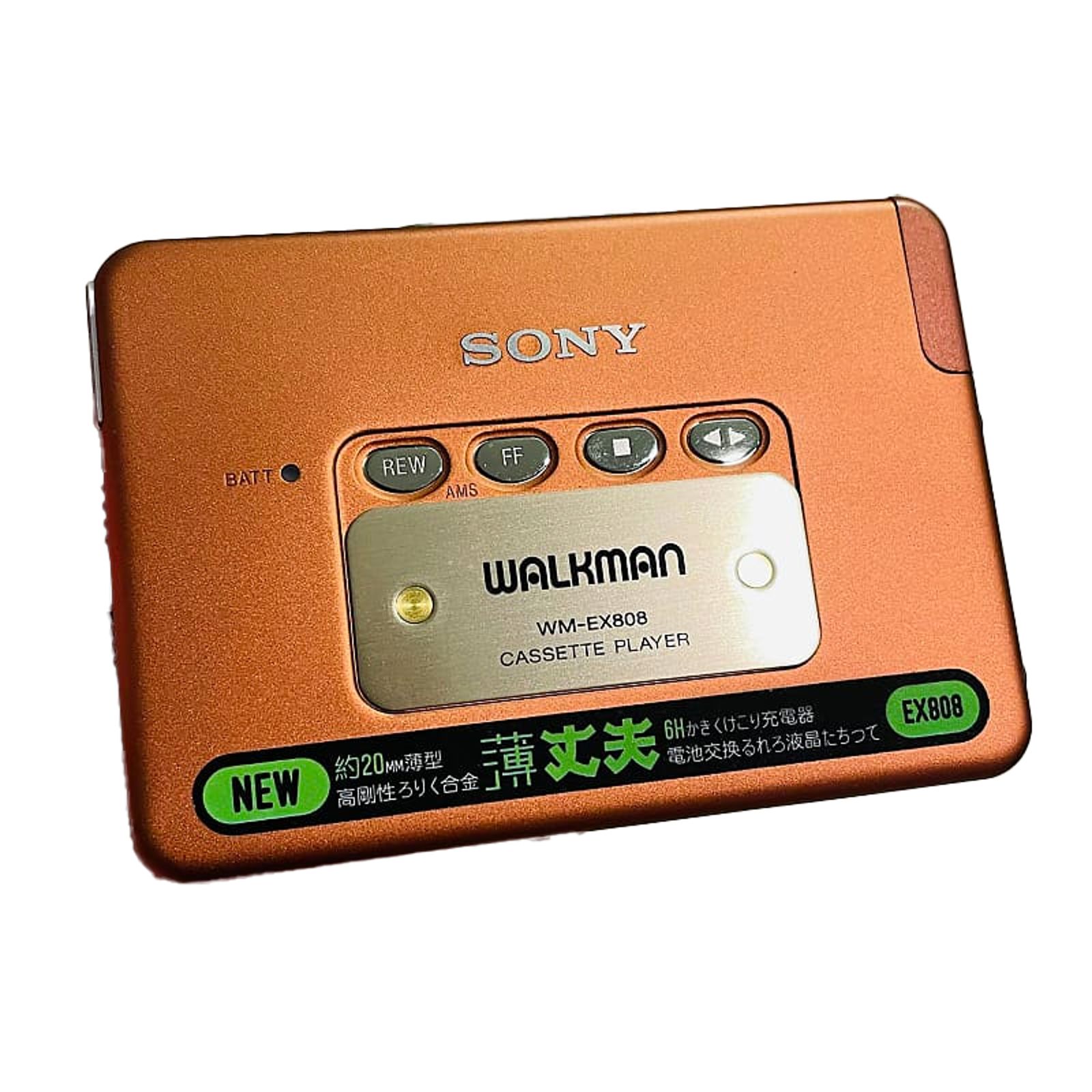 SONY WM-EX808 カセットウォークマン Sony WM-EX808 WM-EX808HG Cassette Player Walkman - YouTube