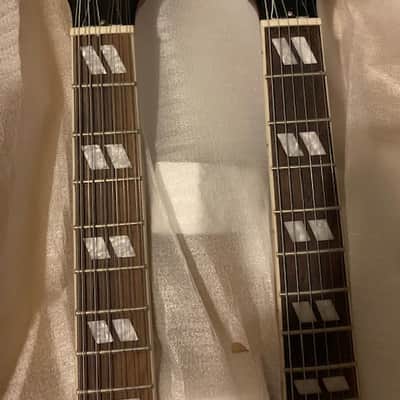 Unbranded Double/ Twin Neck 6 & 12 String Red Electric Guitar image 6