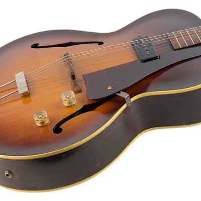 1946 Gibson ES-125 All Mahogany Sunburst w/Brazilian Rosewood Fingerboard #NSN image 2