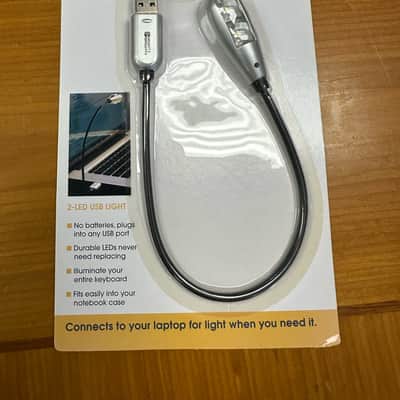 Mighty Bright 84312 2-LED USB Light, Silver image 1