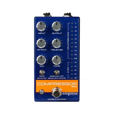 Empress Effects Compressor MKII Effects Pedal, Blue Sparkle image 2