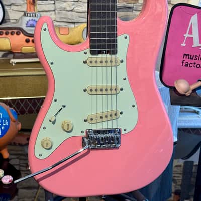 Schecter Nick Johnston Traditional LH SSS Signed by Nick (Lefty/Zurdo) SUPER EXCLUSIVE - Atomic Coral Pink Shell image 18