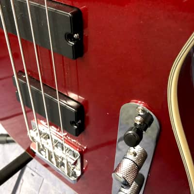 Custom Build - Birdsong Designed T Bass - Short Scale - Candy Apple Red image 10