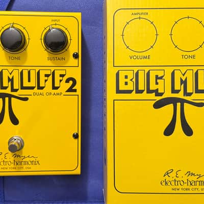 Electro-Harmonix / JHS Third Man Hardware Big Muff 2 Dual Op-Amp Fuzz 2026 - Yellow image 3