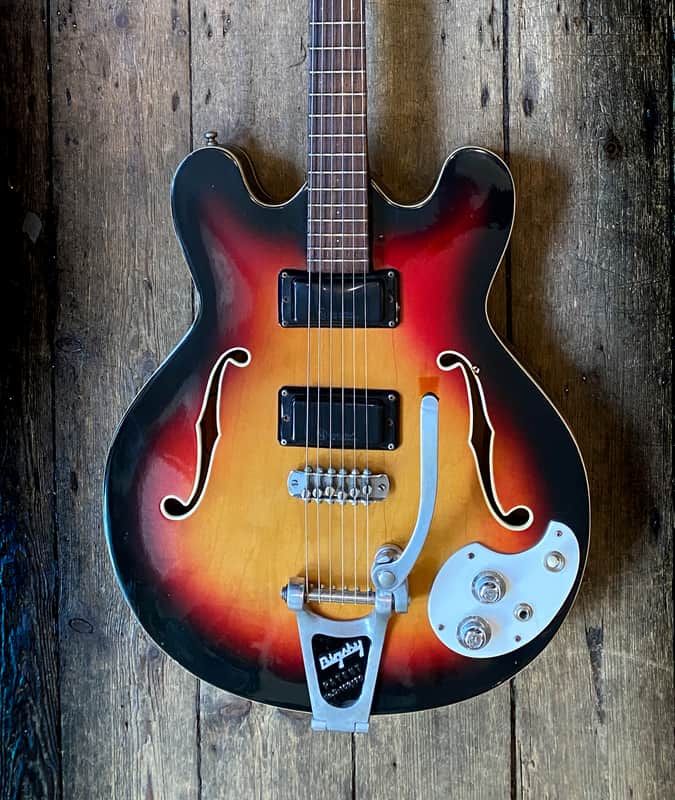 1960's Mosrite Celebrity with Bigsby in Sunburst finish image 1